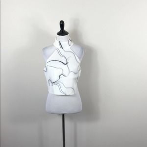 Elliatt Tendency Top White High Neck